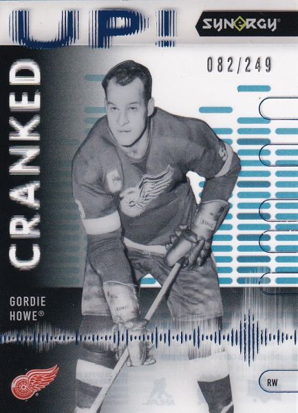 insert karta GORDIE HOWE 22-23 Synergy Cranked Up Blue /249